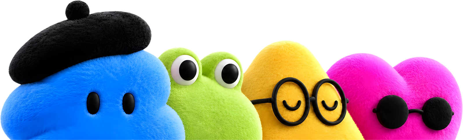 The OpenAI Dots characters peeking over